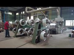 This is a pay-off & take-up machine for a hot-dip galvanizing line